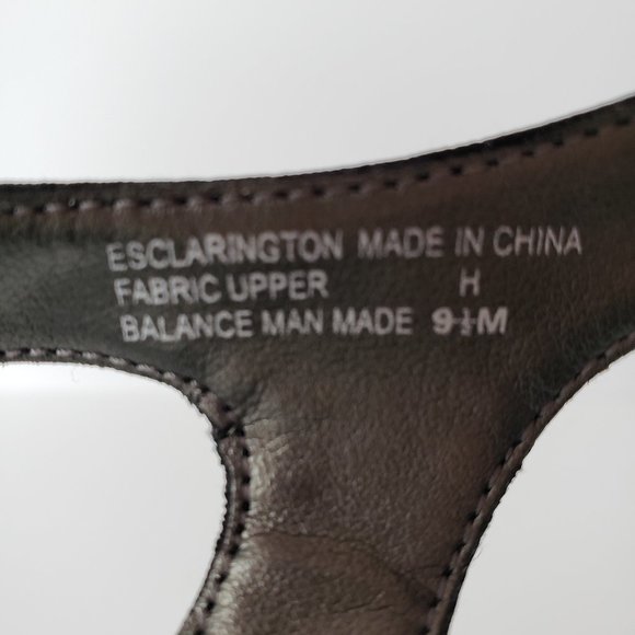 Easy Spirit Clarington Black Satin Sandals 9.5 - Picture 5 of 7